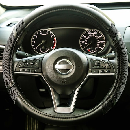 Dsv Standard Steering Wheel Cover, Black, 15 in. 99002